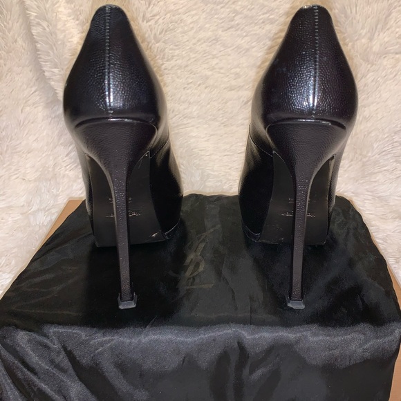 YSL Tribute Two Black Stiletto Heels - Picture 7 of 16